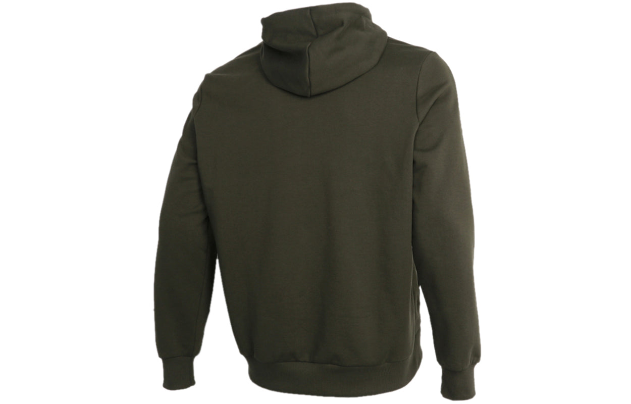 PUMA Graphic Hoodie 'Olive Green White' 531243-70