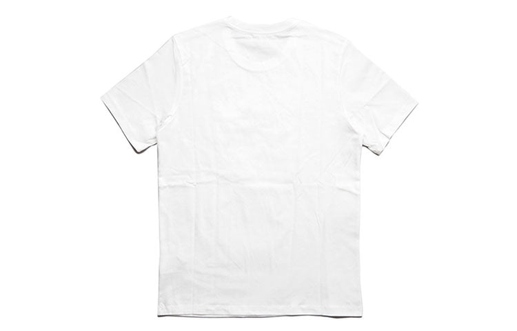 Nike Logo Printing Round Neck Short Sleeve White AR5034-100