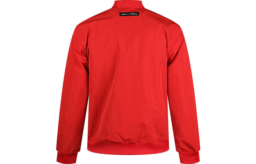 adidas neo x Disney Crossover Printing Casual Sports Jacket Red GE7768