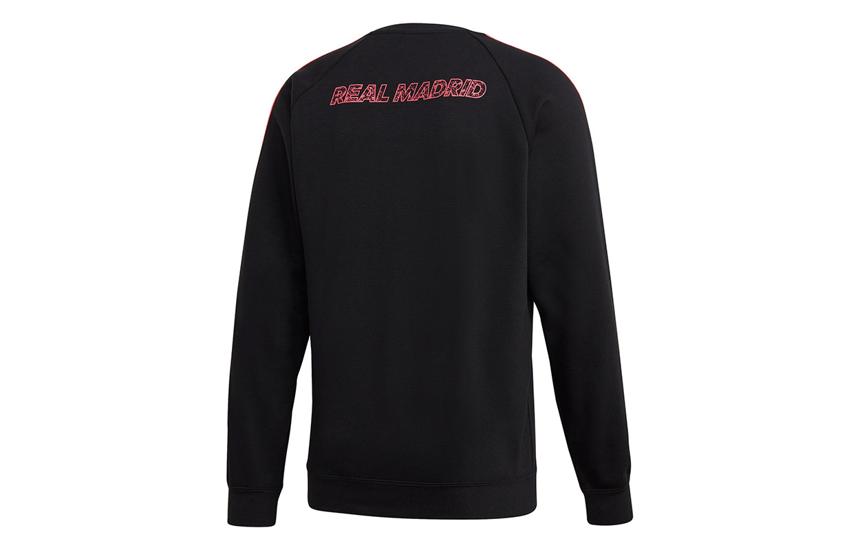 adidas Real Madrid Soccer/Football Sports Pullover Black GH9997