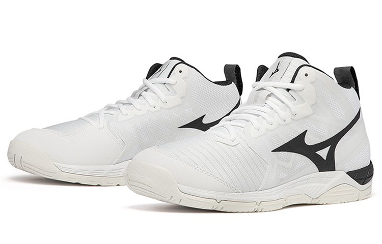 Mizuno Wave Super Sonic 2 Mid 'White Black' V1GA204509