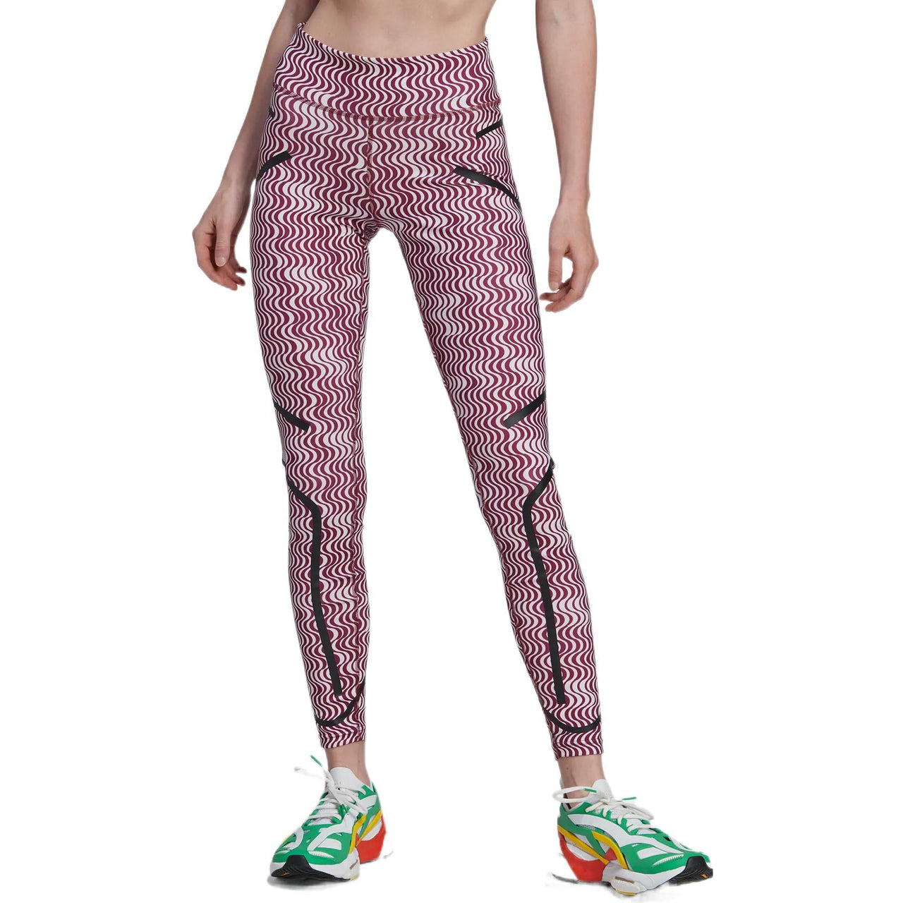(WMNS) adidas by Stella McCartney TruePurpose Printed Training Leggings 'Red White' HG6885