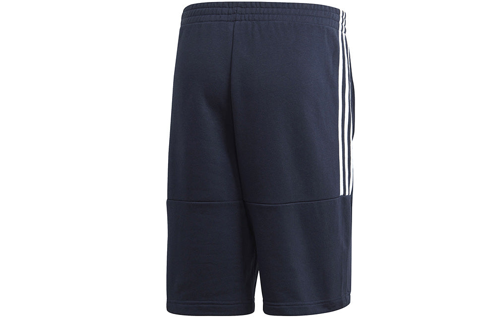 adidas Solid Color Sports Running Casual Shorts Blue EI6213