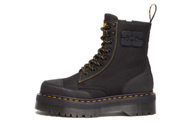 Dr.Martens x Ganni Jadon Nylon Platform Boots 'Black' 31794001