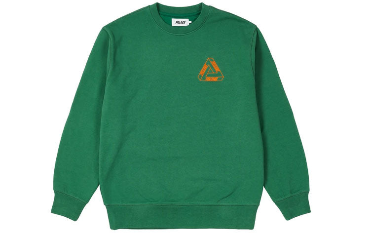 PALACE Outliner Mit Desigher Crew Green Back Triangle Printing Round Neck Unisex Green P20CS141