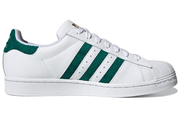 adidas Superstar 'Chenille Stripes Cloud White Green' H00190