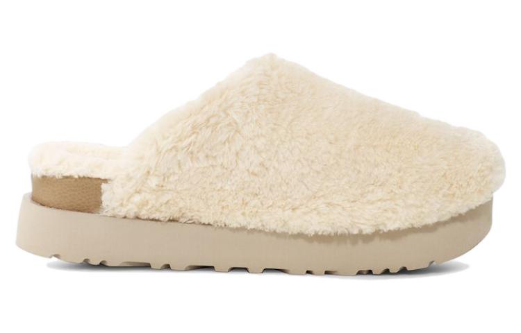 (WMNS) UGG Fuzz Sugar Slide 'Natural' 1135132-NAT