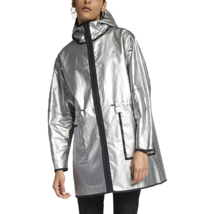 (WMNS) AS W Nike Sportswear TCH PCK JKT Jacket WVN OIL GREY AR2844-080