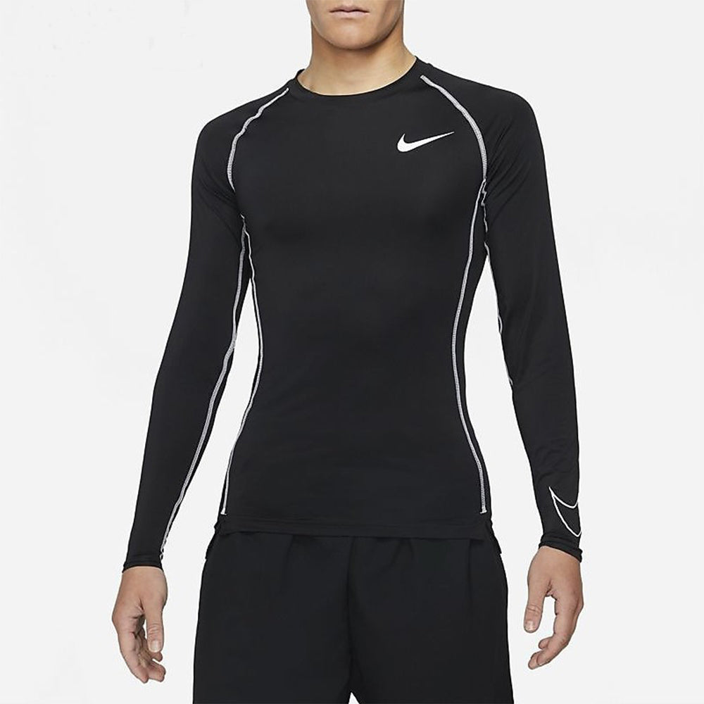 Nike Pro Dri-fit Athleisure Casual Sports Round Neck Long Sleeves Black DD1991-011