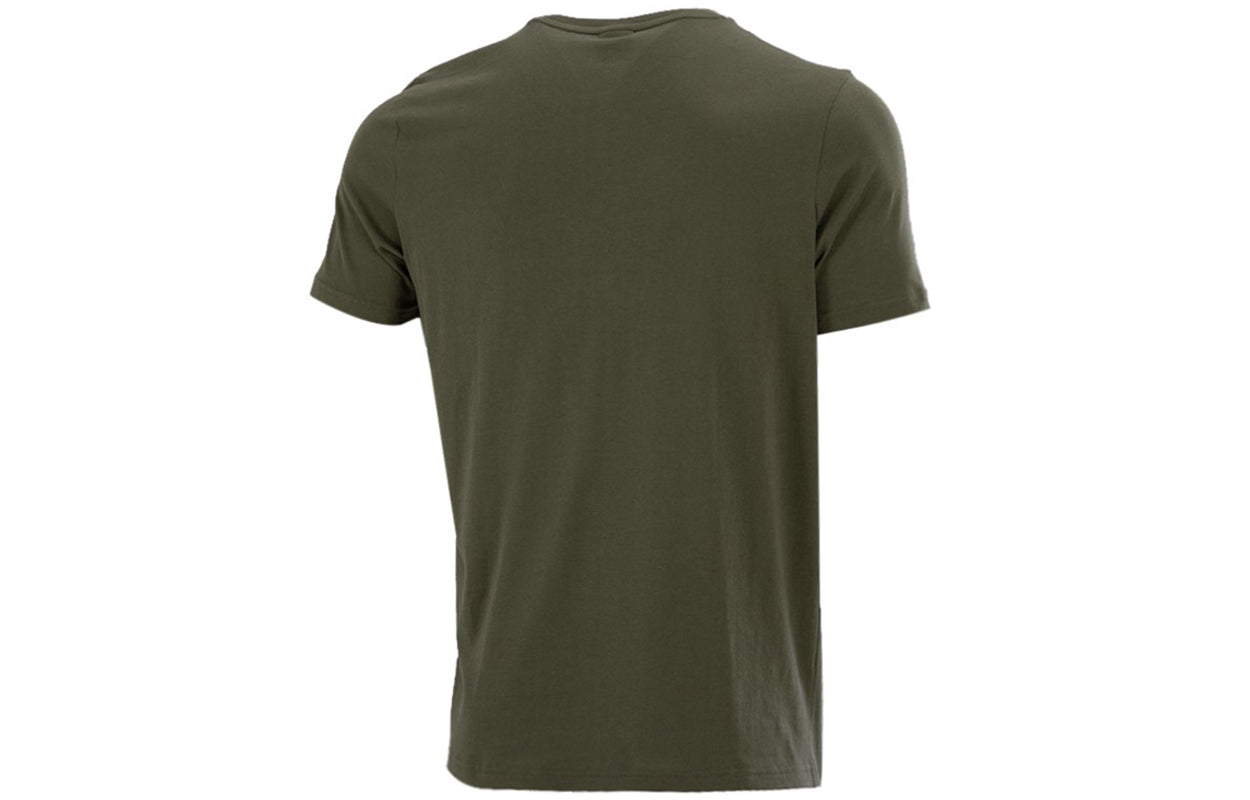 PUMA Athleisure Casual Sports Logo Printing Short Sleeve Green 532280-44