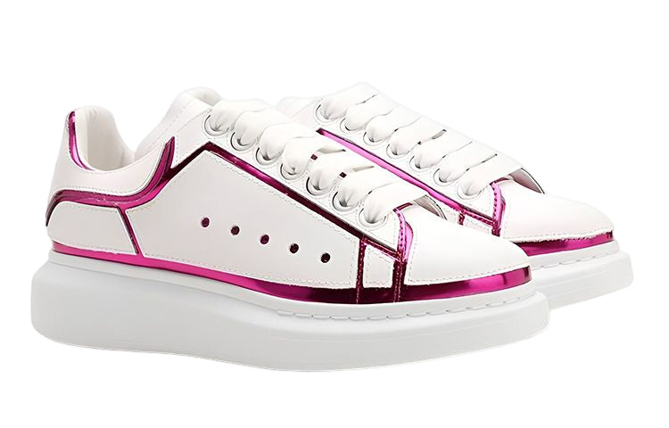 (WMNS) Alexander McQueen Trim Larry Oversized Trainers 'White Fuchsia' 708750WICGG9993