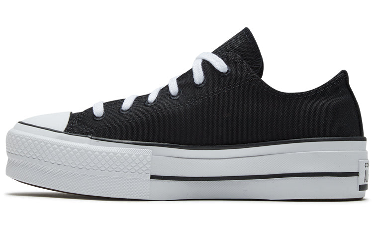 (WMNS) Converse Taylor All Star Lift Renew Canvas Thick Sole Black White 566231C