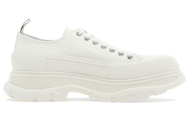 Alexander McQueen Tread Slick Low Lace Up Shoes 'White' 705660W4MV29000
