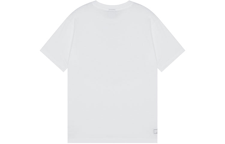 New Balance Men's New Balance Alphabet Printing Sports Round Neck Pullover Short Sleeve White MT13586-WT