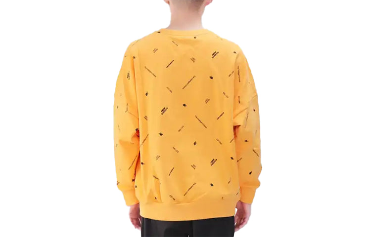 New Balance Men's New Balance Alphabet Full Print Pullover Round Neck Yellow AMT13387-HAB