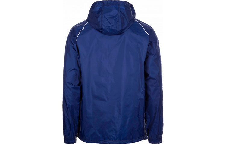 Men's adidas Logo Alphabet Printing Hooded Jacket Blue CV3694