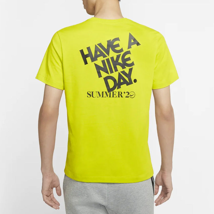 Nike Have A Nike Day Summer2 Smiling Face Short Sleeve Green CW7392-320