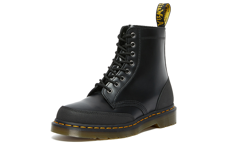 Dr. Martens 1460 Guard Panel Leather Lace Up Boots 'Black' 27466001