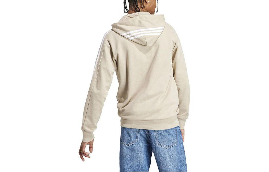 adidas French Terry 3-Stripes Full-Zip Hoodie Jackets 'Beige' IJ8695