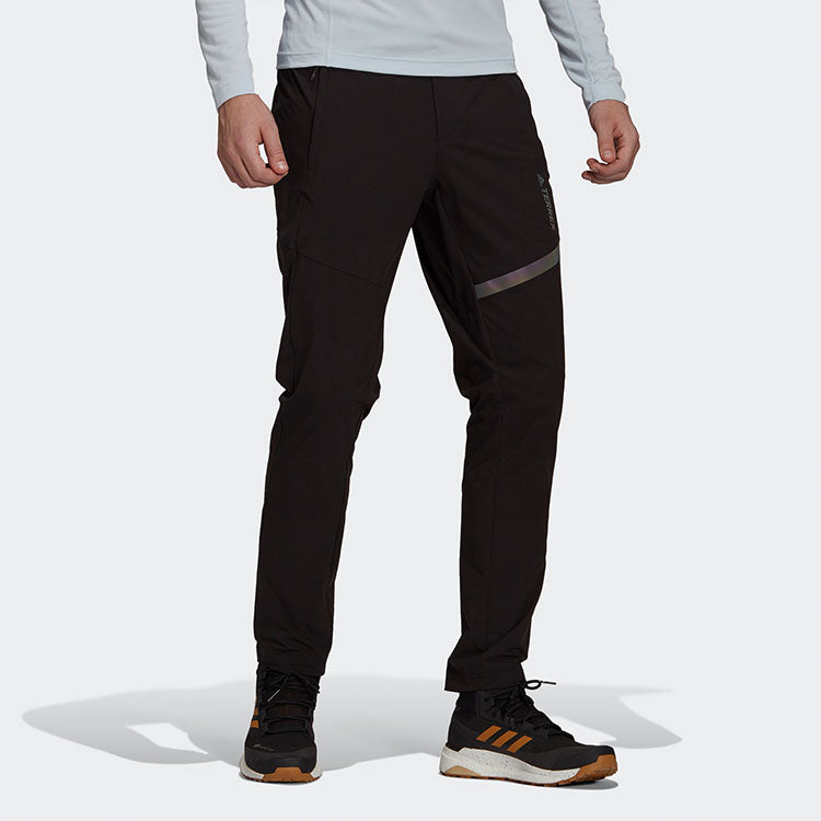 adidas Terrex Insp Ms Pants Outdoor mountaineering waterproof Reflective Logo Sports Long Pants Black GR9996