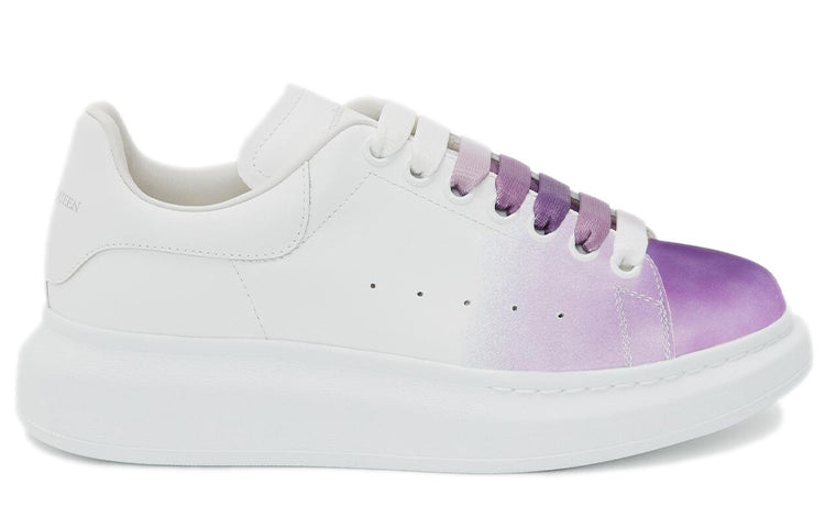 (WMNS) Alexander McQueen Oversized Sneakers 'White Purple' 650791WHZ4N9104