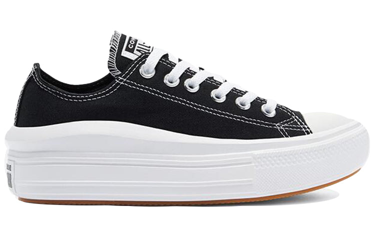 (WMNS) Converse Chuck Taylor All Star Move Low 'Black' 570256C