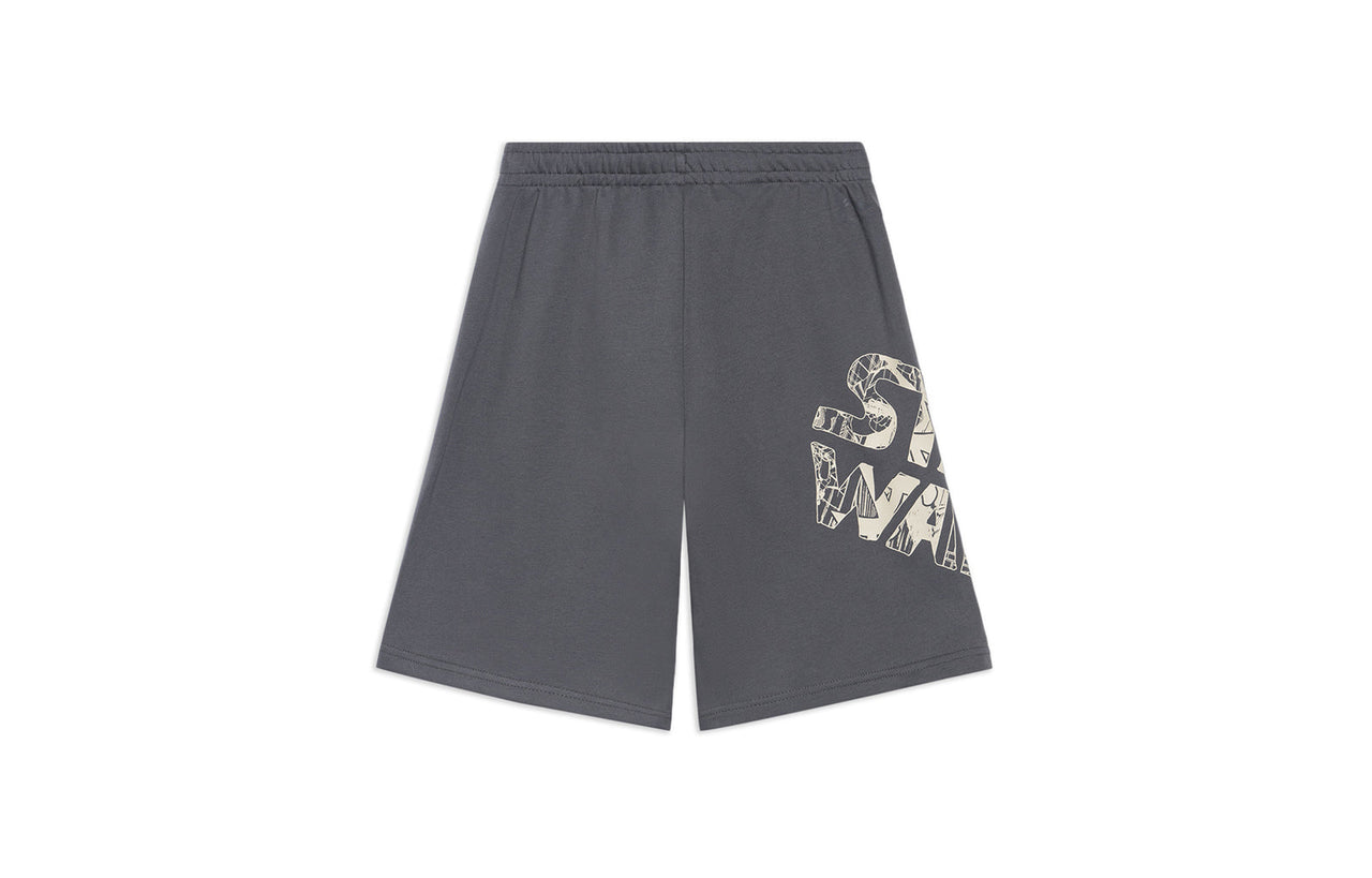 Li-Ning x Star Wars Graphic Shorts 'Storm Grey' AKSS499-3