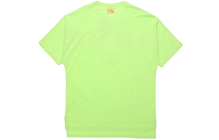 Li-Ning New York Fashion Week Series Loose Short Sleeve Tee 'Fluorescent Green' AHSP707-4