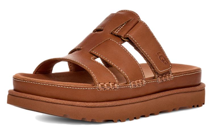 (WMNS) UGG Goldenstar Platform Slide 'Tan' 1154652-TAN