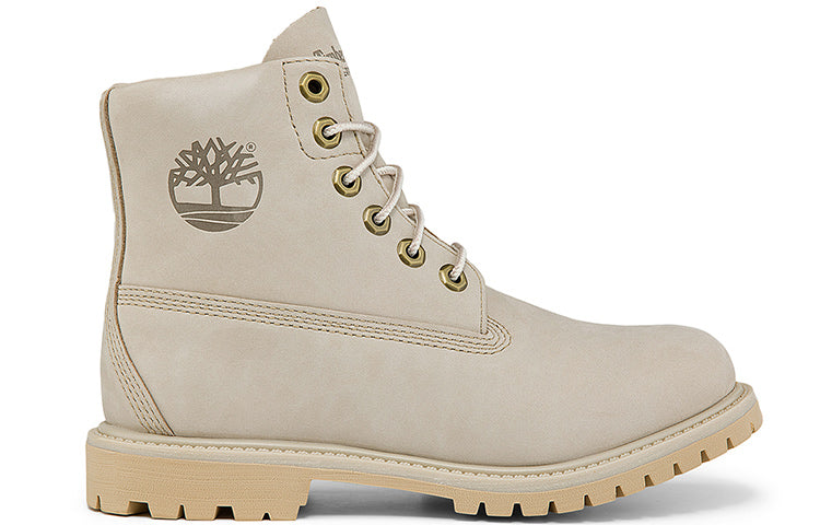 (WMNS) Timberland Paninara Collarless 6 Inch Wide Fit Waterproof Boots 'Light Grey Nubuck' A2M2SW