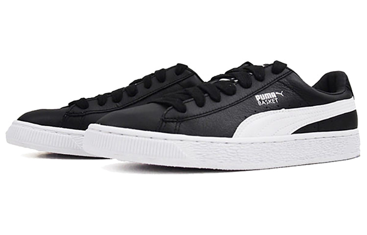 (WMNS) PUMA Basket Classic Lfs Casual Sneakers Black/White 362892-21