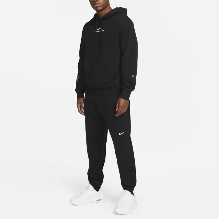 Men's Nike Solid Color Micro Mark Logo Printing Black DV3910-010
