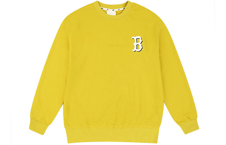 MLB Play Series The Red Sox Long Sleeves Loose Graffiti Unisex Yellow 31MT07011-43Y