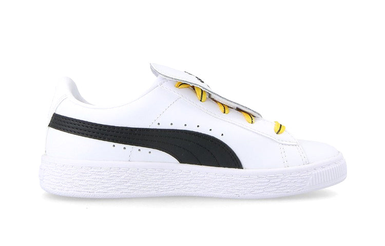 (PS) PUMA Minions Basket Tongue Ps Sneakers White/Black 365151-01