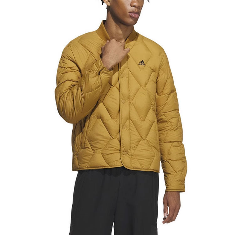 adidas Regular Varsity Down Jacket 'Yellow' IX7085