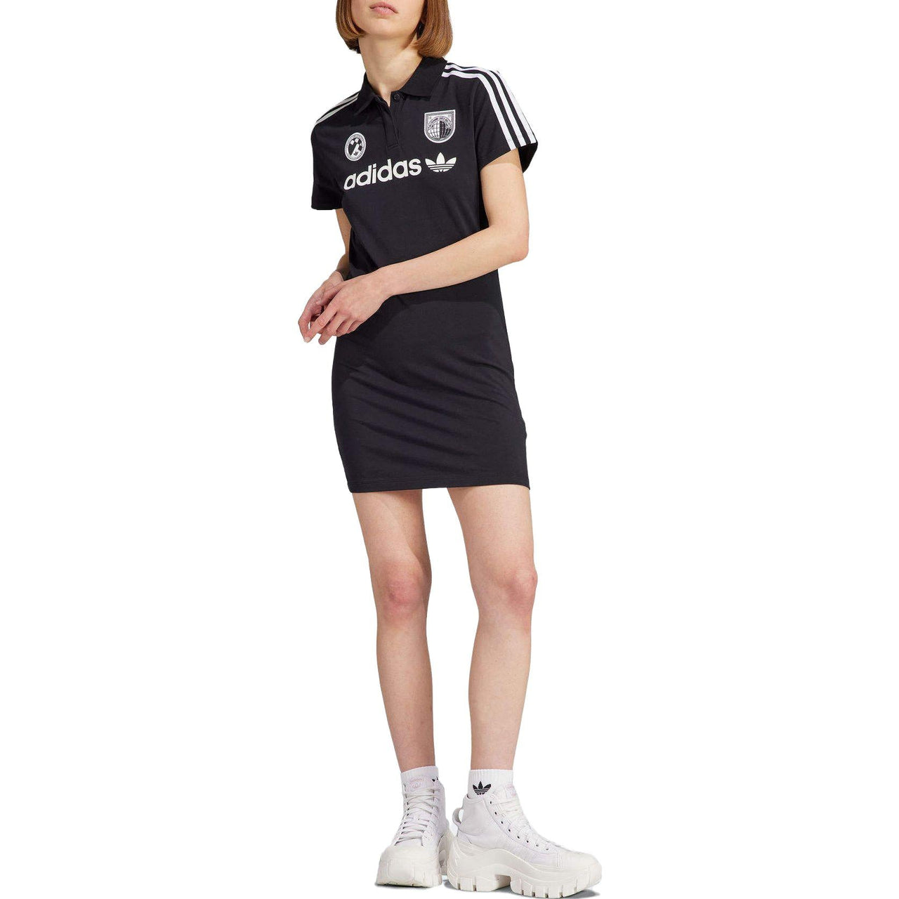 (WMNS) adidas Football Dress Asia Sizing 'Black' IR9788