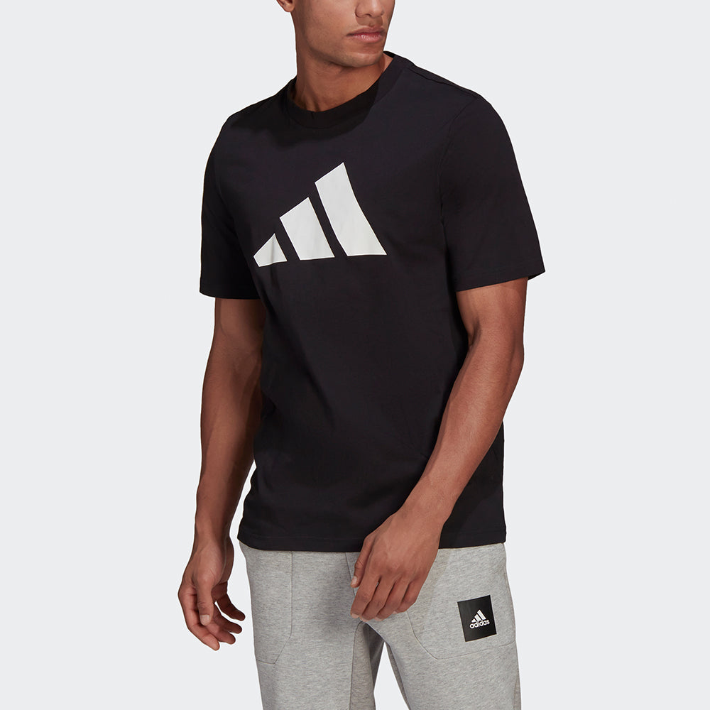 adidas M Fi Tee Bos A Logo Printing Round Neck Sports Short Sleeve Black GP9503
