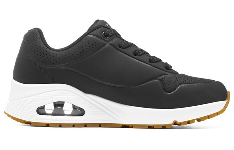 (WMNS) Skechers Uno 'Black White' 73690-BLK
