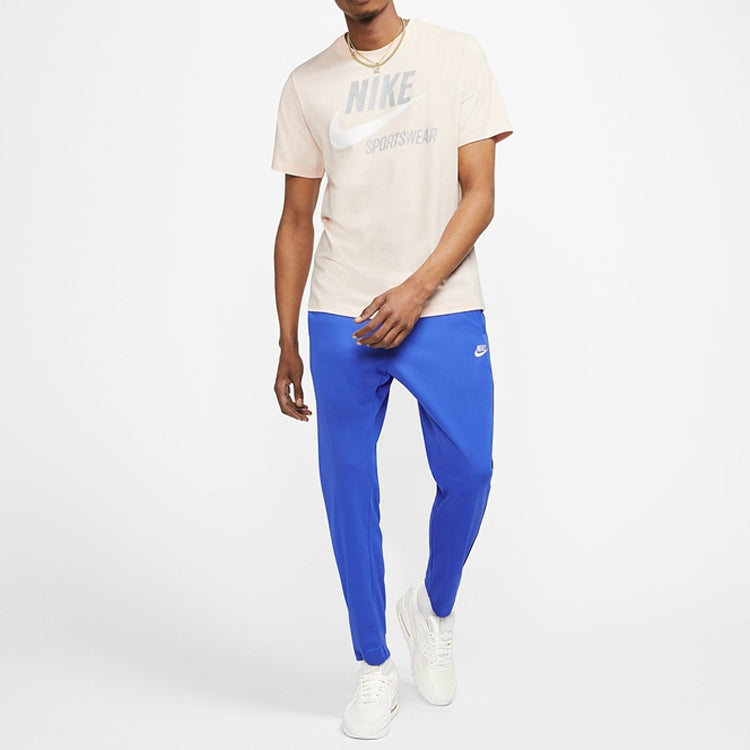Nike Side Stripe Printing Cozy Sports Long Pants Blue AR2247-481