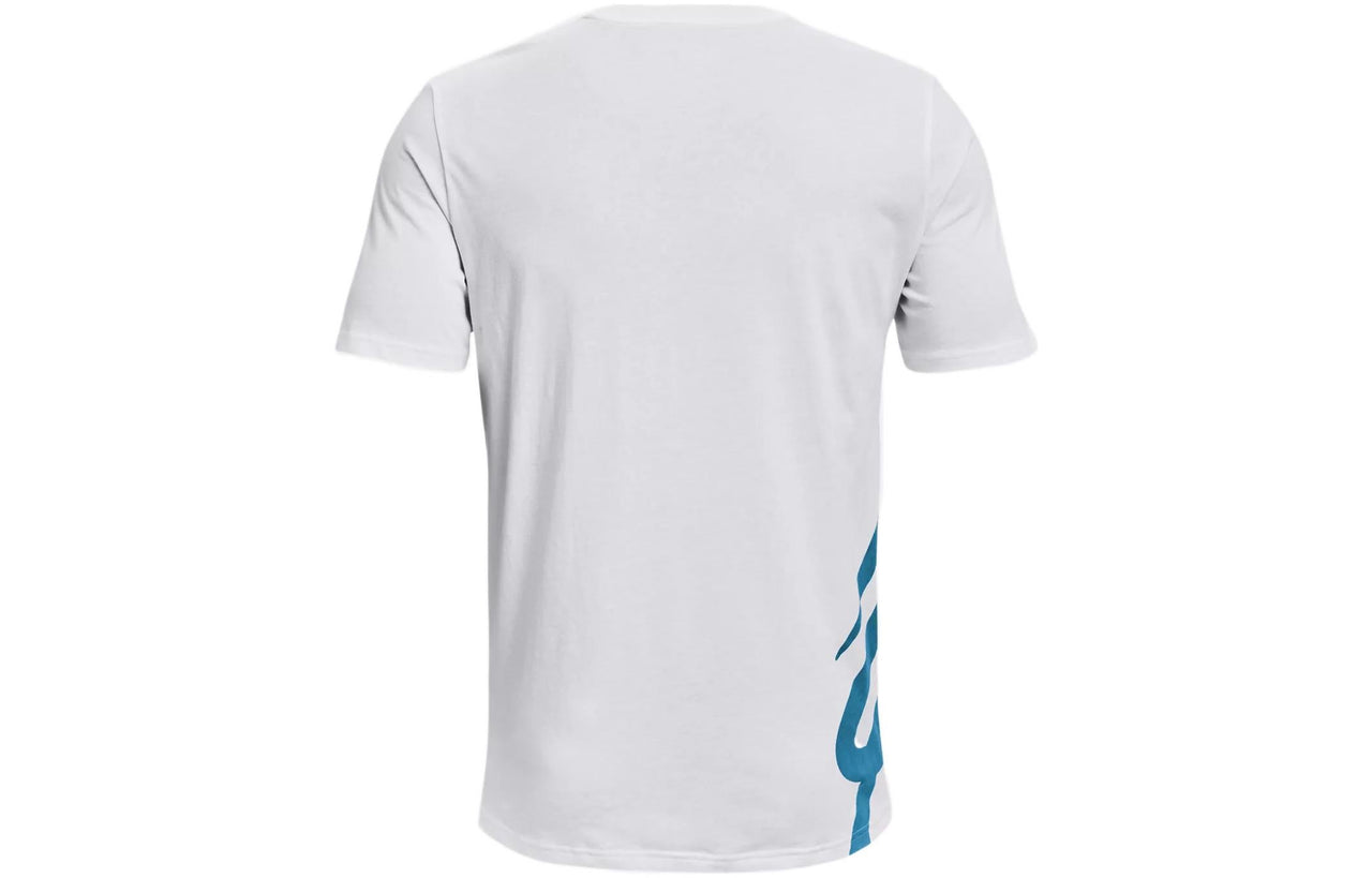 Under Armour Curry Ultra Splash T-Shirt 'White Blue' 1368317-100