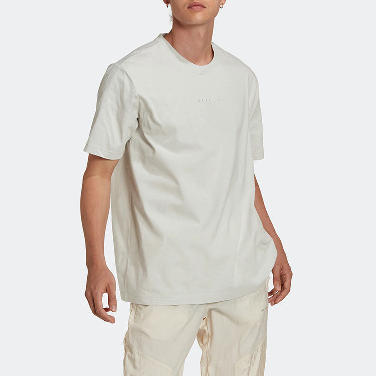 Men's adidas originals Ess Tee Solid Color Sports Round Neck Short Sleeve Gray T-Shirt HK2723