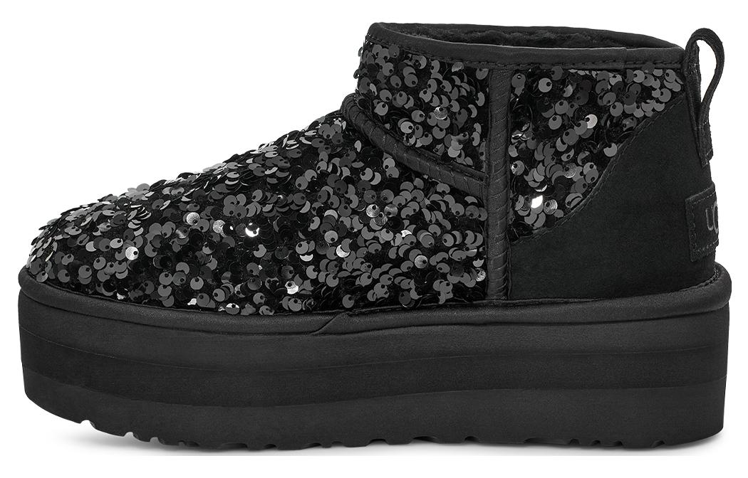 (WMNS) UGG Ultra Mini Chunky Sequin 'Black' 1135060-BLK