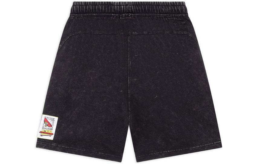 Li-Ning x MARVEL Graphic Shorts 'Washed Black' AKSSB11-1