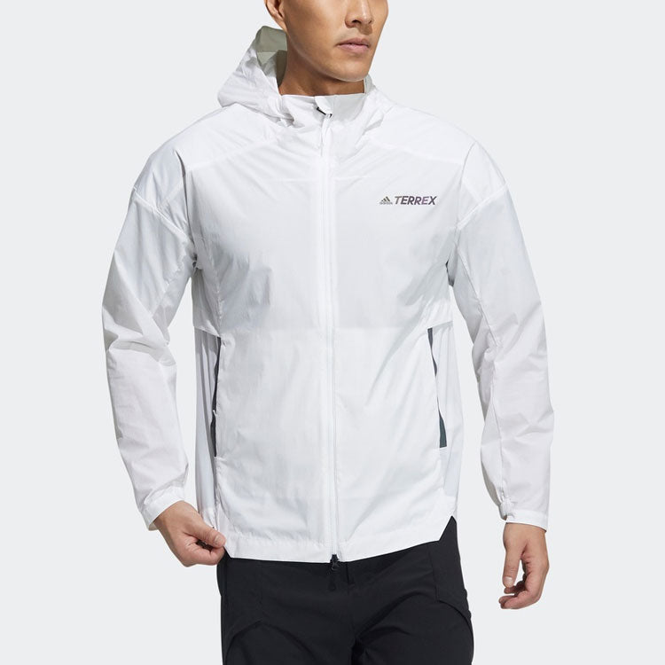 adidas Myshelter Windb Outdoor Sports Hooded Jacket White GN7619
