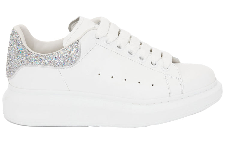 (WMNS) Alexander McQueen Oversized Sneaker 'White Holo Silver' 558945WHTQI9413