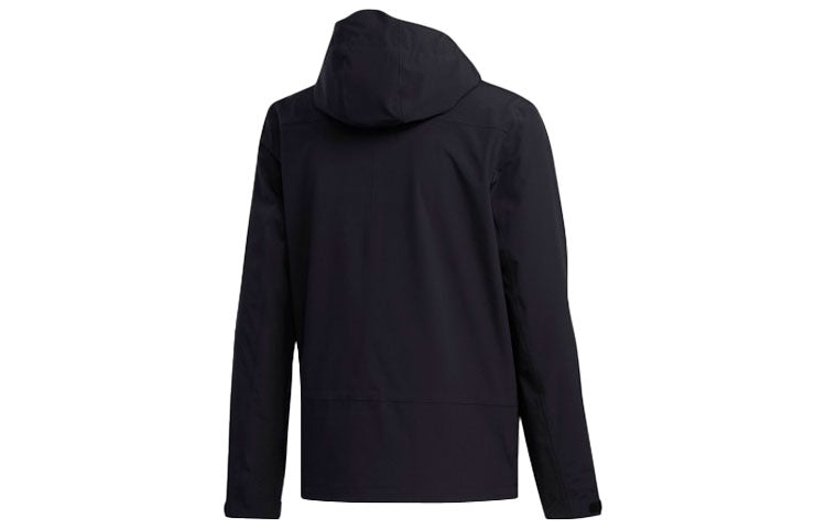 Men's adidas Logo 3 In 1 Hooded Stay Warm With Down Feather Black Jacket DW9250