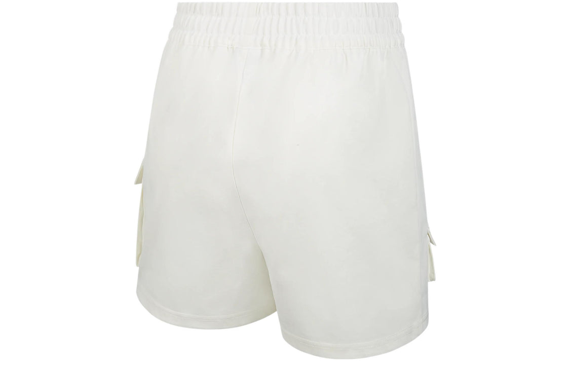 (WMNS) Nike Sportswear Solid Color Logo Flowers Big Pocket Woven Casual Shorts White DV3205-133