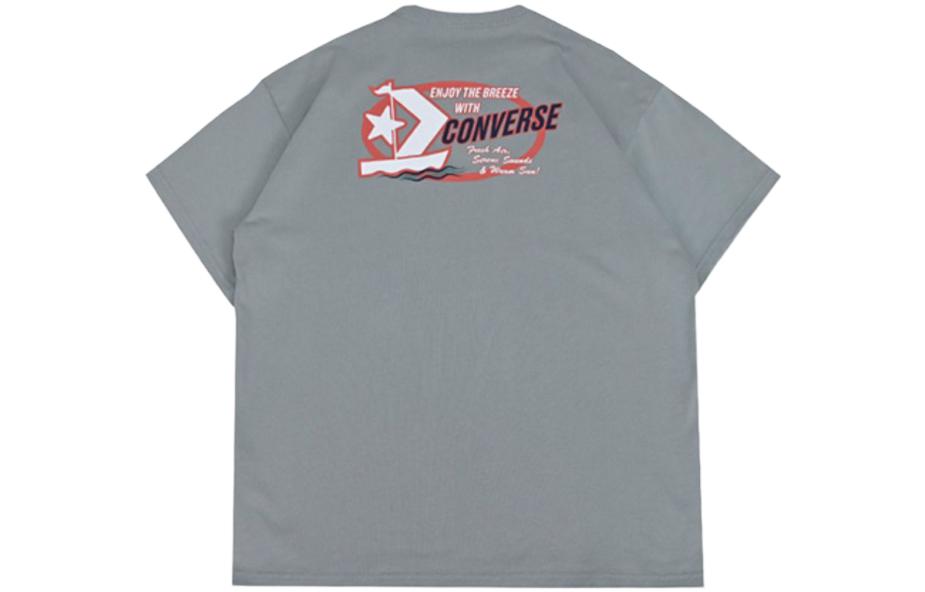 Converse Retro Sail Boat Graphic T-shirt 'Grey' 10025441-A03