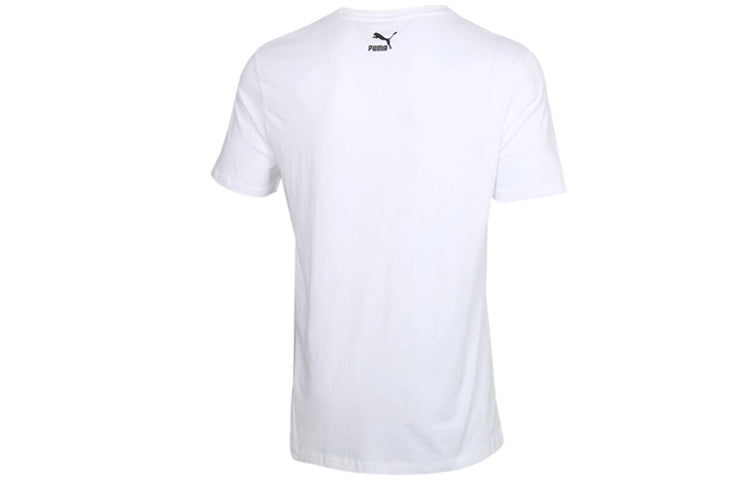 PUMA Sports Gym Round Neck Short Sleeve White 598627-02