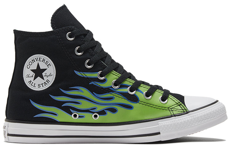 Converse Chuck Taylor All Star 'Black Green Flame' 169592C